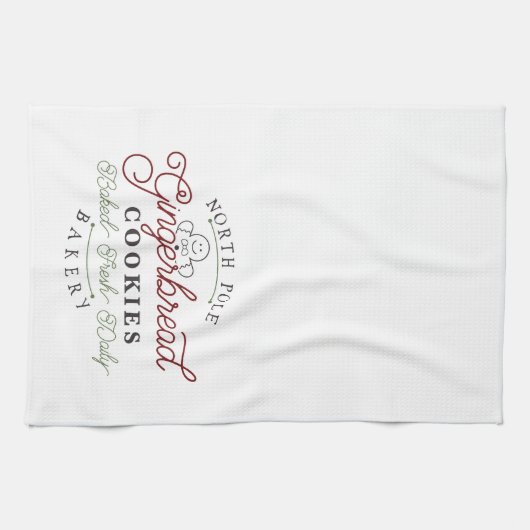 Noordpool Gingerbread Cookie Vakantie Kerstmis Theedoek (Horizontaal)