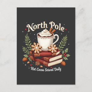 Noordpool Heet Cacao Dagelijks Geserveerd Kerstmis Briefkaart