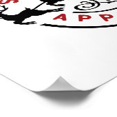 Noordpool heet cacao woord kunst poster (Hoek)