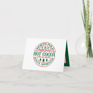 Noordpool Heet Chocolade voeg bericht toe Feestdagen Kaart