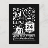 Noordpool hete cacaobar  feestdagenkaart (Voorkant)