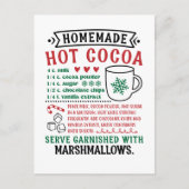 Noordpool Hot Chocolate Recept Feestdagenkaart (Voorkant)