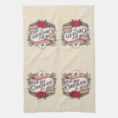 Noordpool Hot Chocolate  Vakantie Kerstmis Theedoek (Verticaal)