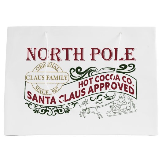 Noordpool Hot-coaca woordpartij Groot Cadeauzakje (Voorkant)