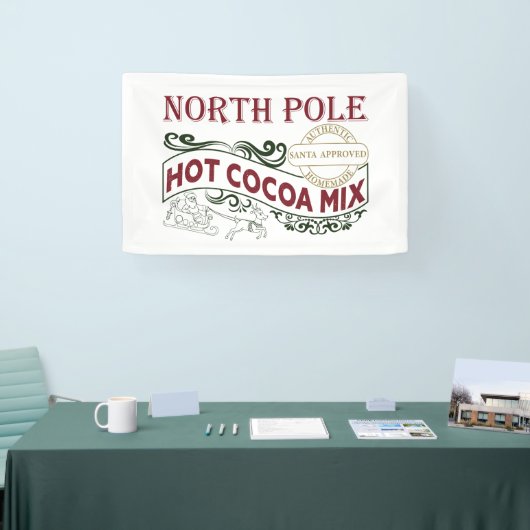 Noordpool Hot Cocoa Mix Kerstfeest Spandoek (Beurs)