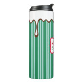 Noordpool Kerst Elf Koffie Reizen Tumbler Thermosbeker (Gedraaid links)