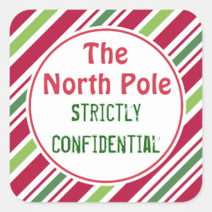 Noordpool Kerst Vertrouwelijke Gift Labels