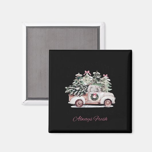 Noordpool Kerstboom Boerderij Altijd Fris Xmas W Magneet (Voorkant / Achterkant)