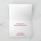 Noordpool kerstboom snoepriet feestdagen kaart (Binnen)