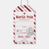Noordpool Kerstcadeautag van Sinterklaas Cadeaulabel (Voorkant)