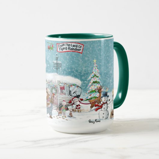 Noordpool Kerstcamping Mok (Voorkant rechts)