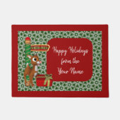 Noordpool - kerstfeestdag - speciaal aangepast deurmat (Voorkant)