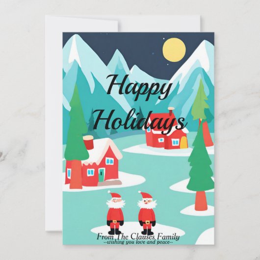 Noordpool Kerstkaart Holiday Kaart (Voorkant)