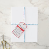 Noordpool Kerstman Levering Kerstmis Cadeaulabel (Met Touw)