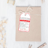 Noordpool Kerstman Levering Kerstmis Cadeaulabel