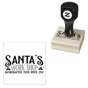 Noordpool Kerstmannen Werkplaats Rubberstempel