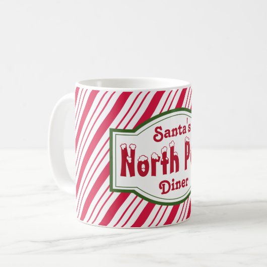 Noordpool Kerstmis Koffie Mok (Voorkant links)