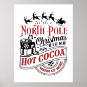 Noordpool Kerstmis warme cacao Poster (Voorkant)
