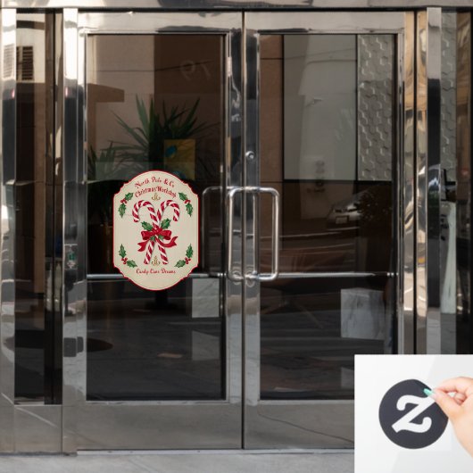 Noordpool Kerstworkshop snoepriet dromen Raamsticker (Kantoordeur)