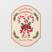 Noordpool Kerstworkshop snoepriet dromen Raamsticker (Vel)