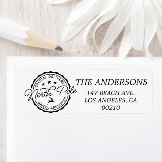 Noordpool klas Santa Seal goedgekeurd Etiket (Insitu)