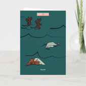 Noordpool Klimaatcrisis Grappige kerst Kaart (Achterkant)