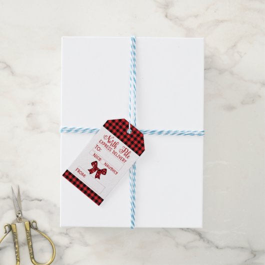 Noordpool Levering Kerstmis Cadeaulabel (Met Touw)