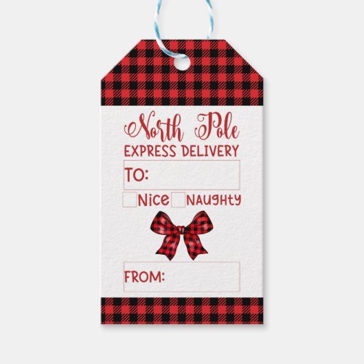 Noordpool Levering Kerstmis Cadeaulabel (Voorkant)