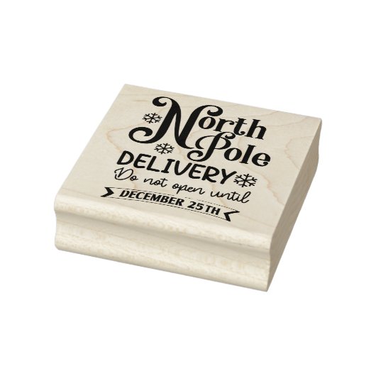 Noordpool levering niet open tot 25 dec rubberstempel (Stempel)