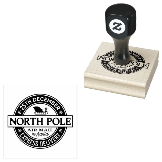 Noordpool luchtpost Feestelijk Rubberstempel (Gestempeld)