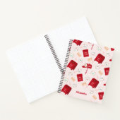 Noordpool Mail kerstpatroon gepersonaliseerd Notitieboek (Binnen)