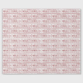 Noordpool melk en koekjesbedrijf feestverpakking cadeaupapier (Vlak)