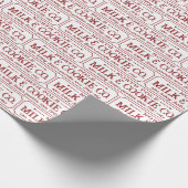 Noordpool melk en koekjesbedrijf feestverpakking cadeaupapier (Hoek)