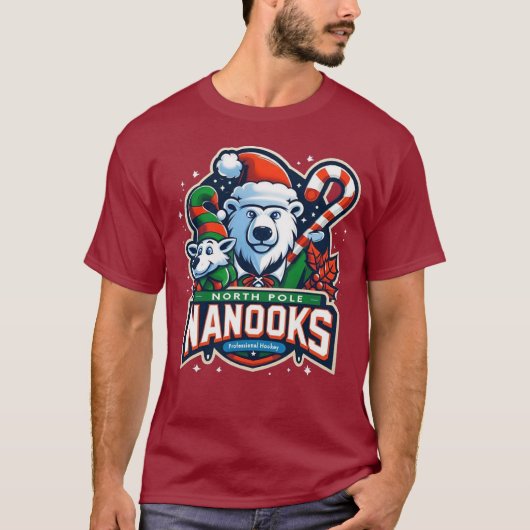 Noordpool Nanooks 🐻 🏒 🎅 T-shirt (Voorkant)