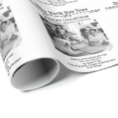 Noordpool Nieuwskrant op kerstmis gepersonaliseerd Cadeaupapier (Rol Hoek)