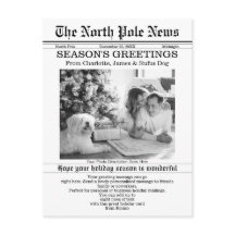 Noordpool Nieuwskrant op kerstmis gepersonaliseerd