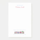 Noordpool of buste kersttrein van het bureau post-it® notes (Voorkant)