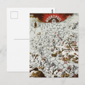  Noordpool - Oude Antiek Kaart Wereld (Voorkant / Achterkant)