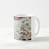  Noordpool - Oude Antiek Kaart Wereld Koffiemok (Voorkant rechts)