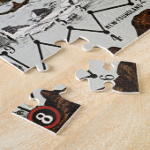 Noordpool - Oude Antiek Kaart Wereld Legpuzzel (Zijkant)