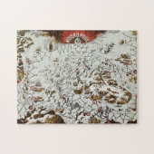 Noordpool - Oude Antiek Kaart Wereld Legpuzzel (Horizontaal)