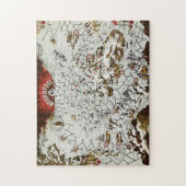  Noordpool - Oude Antiek Kaart Wereld Legpuzzel (Verticaal)