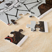  Noordpool - Oude Antiek Kaart Wereld Legpuzzel (Zijkant)