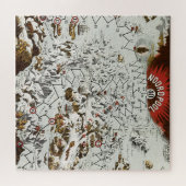  Noordpool - Oude Antiek Kaart Wereld Legpuzzel (Horizontaal)