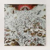  Noordpool - Oude Antiek Kaart Wereld Legpuzzel (Verticaal)