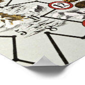  Noordpool - Oude Antiek Kaart Wereld Poster (Hoek)