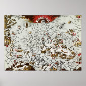 Noordpool - Oude Antiek Kaart Wereld Poster (Voorkant)
