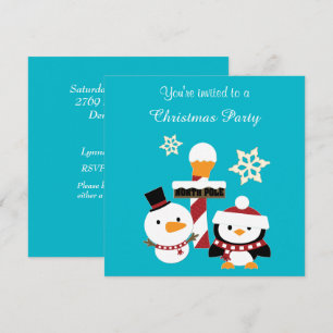 Noordpool Penguin Holiday Kaart