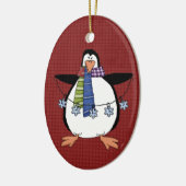 Noordpool Penguin keramische kerstversiering Keramisch Ornament (Links)