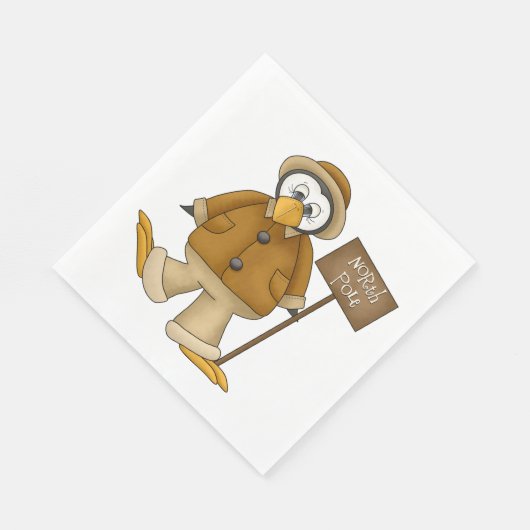 Noordpool Penguin Servet (Hoek)